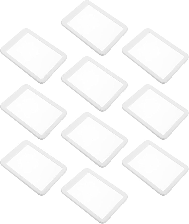 10pcs Clear Hard Plastic Card Protectors Double Sided Transparent Sleeves For Sports Collectibles - Image 1